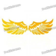 Cool Wing Style Reflective Car Sticker - Yellow
