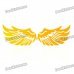 Cool Wing Style Reflective Car Sticker - Yellow