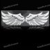 3D Angle Wings Feather Car Auto Sticker Decal - Silver
