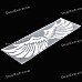 3D Angle Wings Feather Car Auto Sticker Decal - Silver