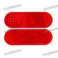 Car Vehicle Safety Reflective Stickers - Red (Size-L / Pair) Car Vehicle Safety Reflective Stickers - Red (Size-L / Pair)