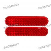 Car Vehicle Safety Reflective Stickers - Red (Size-S / Pair)