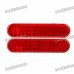 Car Vehicle Safety Reflective Stickers - Red (Size-S / Pair) Car Vehicle Safety Reflective Stickers - Red (Size-S / Pair)