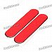 Car Vehicle Safety Reflective Stickers - Red (Size-S / Pair) Car Vehicle Safety Reflective Stickers - Red (Size-S / Pair)