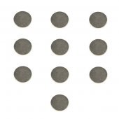 Super-Strong Rare-Earth RE Magnets (9mm x 1mm / 100-Pack) Suitable for Extending Batteries