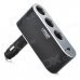 1-to-3 Triple-Socket Cigarette Power Splitter with 5V 500mA USB Power Port