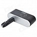 1-to-3 Triple-Socket Cigarette Power Splitter with 5V 500mA USB Power Port