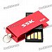 SSK SFD042 Mini USB 2.0 Flash Drive - Red (8GB) SSK SFD042 Mini USB 2.0 Flash Drive - Red (8GB)