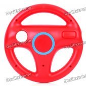 Plastic Racing Wheel Controller for Wii - Red