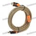 HDMI V1.4 HDMI Male to Male Connection Cable - Beige + Black (300cm) HDMI V1.4 HDMI Male to Male Connection Cable - Beige + Black (300cm)