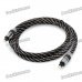 Gold Plated Digital Audio Optical Fiber Toslink Cable - Black (150cm) Gold Plated Digital Audio Optical Fiber Toslink Cable - Black (150cm)
