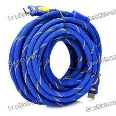HDMI V1.4 HDMI Male to Male Connection Cable - Blue (10 Meters) HDMI V1.4 HDMI Male to Male Connection Cable - Blue (10 Meters)