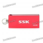 SSK SFD042 Mini USB 2.0 Flash Drive - Red (32GB)
