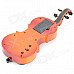 Mini Violin Model Musical Toy with Built-in Music - Brown (2 x AA)