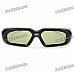 Universal USB Rechargeable 3D Active Shutter Glasses for DLP Projector - Black