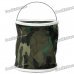 Thickened Folding Canvas Water Bucket - Camouflage (9L) Thickened Folding Canvas Water Bucket - Camouflage (9L)