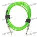 6.35mm Male to Male Audio Connection Cable for Guitar - Black + Green (3M-Length) 6.35mm Male to Male Audio Connection Cable for Guitar - Black + Green (3M-Length)