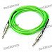 6.35mm Male to Male Audio Connection Cable for Guitar - Black + Green (3M-Length) 6.35mm Male to Male Audio Connection Cable for Guitar - Black + Green (3M-Length)