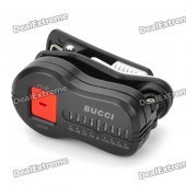 0.6" LED Chromatic Clip-on Tuner for Guitar/Bass/Violin - Black