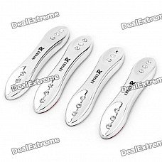 Stylish CrystalPlastic Door Guard Protector for Auto Car - Silver (4 Pieces Pack) Stylish CrystalPlastic Door Guard Protector for Auto Car - Silver (4 Pieces Pack)