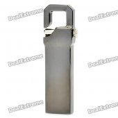 V210W Keychain Style Stainless Steel USB 2.0 Flash Drive - Silver Grey (16GB)