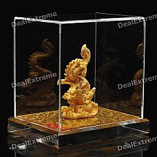 Gold Casting Display Decoration Collection Gift - Chinese Zodiac Dragon