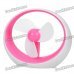 USB Powered 3-Fan-Blade Cooling Fan for Computer - Pink + White (2 x AAA) USB Powered 3-Fan-Blade Cooling Fan for Computer - Pink + White (2 x AAA)