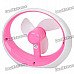 USB Powered 3-Fan-Blade Cooling Fan for Computer - Pink + White (2 x AAA) USB Powered 3-Fan-Blade Cooling Fan for Computer - Pink + White (2 x AAA)