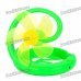 Plastic Folding Fan w/ USB Charging Cable for Computer - Green (5-Fan-Blade, 92cm) Plastic Folding Fan w/ USB Charging Cable for Computer - Green (5-Fan-Blade, 92cm)