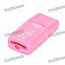 SY-T62 Portable USB 2.0 MicroSD / TF Card Reader - Pink (32GB) SY-T62 Portable USB 2.0 MicroSD / TF Card Reader - Pink (32GB)