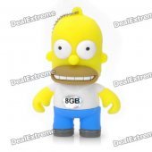 The Simpsons Homer Simpson Figure Style USB 2.0 Flash Drive - Yellow (8GB)