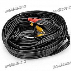 3-RCA Male to Male Connection Cable - Black (900cm) 3-RCA Male to Male Connection Cable - Black (900cm)