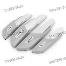 Stylish Auto Car Door Guard Protector - Light Green + Silver (4 Pieces Pack) Stylish Auto Car Door Guard Protector - Light Green + Silver (4 Pieces Pack)