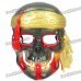 Cool Skull Pirate Mask for Halloween Cosplay Costume Party - Golden + Red