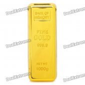 Gold Bar Style USB 2.0 Flash Drive - Golden (8GB)
