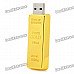 Gold Bar Style USB 2.0 Flash Drive - Golden (8GB) Gold Bar Style USB 2.0 Flash Drive - Golden (8GB)
