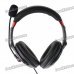 Stylish USB 2.0 Stereo Headset Headphone w/ Microphone / Speaker - Black + Red (2m-Cable) Stylish USB 2.0 Stereo Headset Headphone w/ Microphone / Speaker - Black + Red (2m-Cable)