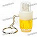Beer Mug Style USB 2.0 Flash Drive - Yellow + White (8GB)
