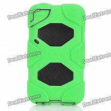 Robot Style Protective Plastic & Silicone Back Case for Ipod Touch 4 - Green Robot Style Protective Plastic & Silicone Back Case for Ipod Touch 4 - Green