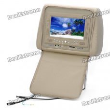 AST7000DVD Car Headrest 7" LCD DVD Media Player with AV-Out / MMC / MS / SD Slot - Khaki (2-Piece) AST7000DVD Car Headrest 7" LCD DVD Media Player with AV-Out / MMC / MS / SD Slot - Khaki (2-Piece)