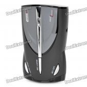 XRS9740 Russian 360 Degree Digital Radar Laser Detector - Black + Grey (Time & Speed Display)