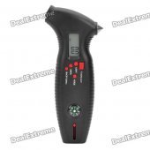 8-in-1 1.2" Digital Display Tire Pressure Gauge - Black (3 x AAA Battery)