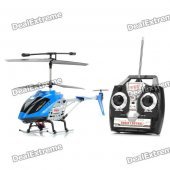 R108 40MHz Rechargeable 3-CH R/C Helicopter with Radio Controller - Blue + Silver + Black