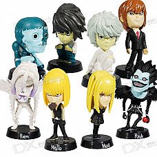 Death Note Anime Character Figures (8-Piece Set)