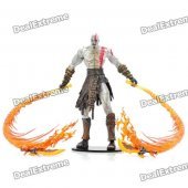 God of War 2 PVC Action Figure Display Toy Doll - Kratos with Flaming Blades