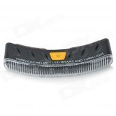 2.4GHz Waterproof Wireless Helmet 8-LED Brake and Turn Light Lamp - Black