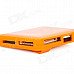 Mini COMBO USB2.0 3-Port HUB SD / MicroSD / TF / MS / M2 Card Reader - Orange (32GB) Mini COMBO USB2.0 3-Port HUB SD / MicroSD / TF / MS / M2 Card Reader - Orange (32GB)