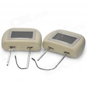 7.0" TFT Car Headrest Monitor with Remote Controller / AV-IN - Khaki (2-Piece)