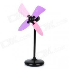Stylish ABS 4-Fan-Blade USB Fan - Black (3 x AAA) Stylish ABS 4-Fan-Blade USB Fan - Black (3 x AAA)