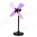 Stylish ABS 4-Fan-Blade USB Fan - Black (3 x AAA) Stylish ABS 4-Fan-Blade USB Fan - Black (3 x AAA)